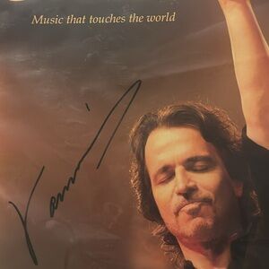 Authentic autographed Yanni 2021 tour program